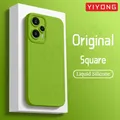 Per PocoF5 Custodia YIYONG Piazza Copertura Morbida In Silicone Liquido Per Xiaomi Poco F5 X7 X6 F6 Pro F3 F4 GT F7 Ultra Xiomi Mi PocoF6 Custodie