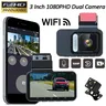 1080p Dash Cam für Autos WiFi DVR Autos Vorder-und Rückfahr kamera Fahrzeug rekorder Park monitor