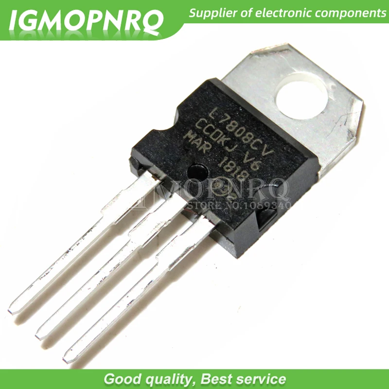 20 teile/los l7808 l7808cv lm7808 ka7808 to220 regler original authentisch Image