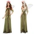 Neues Halloween-Kostüm wald grüne Elfen blume Fee Prinzessin Engel Kostüm ds Performance-Kostüm