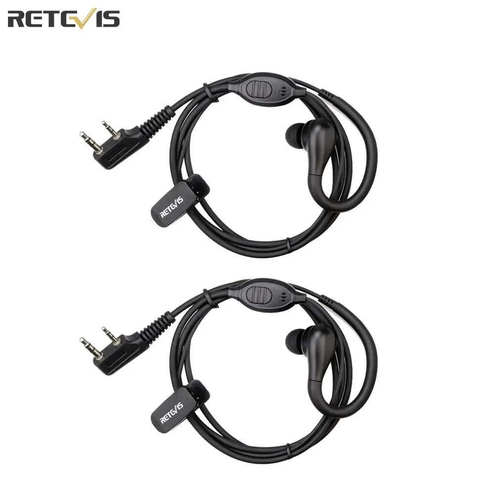 Retevis EEK007 2Pin Ohrbügel Hörer Walkie Talkie Kopfhörer Für Retevis RB618 H777 RT622 Zwei Weg Radio Für Kenwood/Baofeng Image