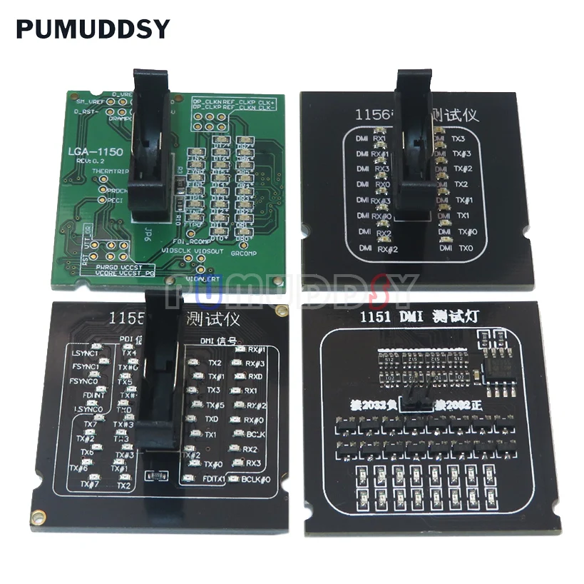 Original Neue LGA 1150 1151 1155 1156 CPU Sockel Tester Dummy Last Gefälschte Last Mit LED Anzeige DNIGEF Image