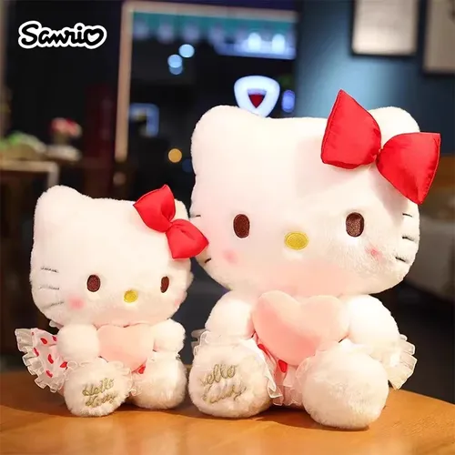 Sanrio Hallo Kitty Kuromi Melodie Wurf kissen Stofftiere niedlichen Plüschtiere Kawaii Baby