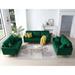 3 Piece Velvet Fabric Sofa Couch Set, 3 Seater Tufted Sofa Couch and Two Loveseat with Throw Pillows & Seat Cushions, for Home