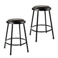Hampden Furnishings Otto Collection 24 Padded Science Stool Black Pack of 2