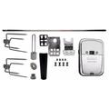 OneGrill Universal Grill Rotisserie Kit - 32â€� x 5/16â€� w/Chrome Cordless Motor (Grills Up to 25 Wide) NOT for Weber