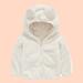 Utoimkio Toddler Baby Boys Girls Plush Hooded Jacket Cute Bear Ears Hoodies Coat Winter Thicken Warm Outwear for Kids Size 6M-4T