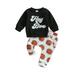 Thaisu Halloween Toddler Baby Boy Girl Sweatshirt Tops Pants Set Long Sleeve Sweatsuit Outfits