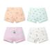 Kids Little Girls Cotton Underwear Toddler Soft Print Boxer Briefs Panties Cartoon Big Girls Undies 4-Pack for 3-11 Years