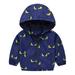 Deals Clearance under 5.00 Lindreshi Winter Coats for Toddler Girls and Boys Toddler Kids Baby Boys Girls Fashion Cute Flowers Car Pattern Windproof Jacket Hooded Coat