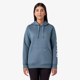 Dickies Women's Water Repellent Sleeve Logo Hoodie - Coronet Blue Size S (FW202)