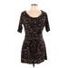 Miss Tina by Tina Knowles Casual Dress: Brown Tortoise Dresses - Women's Size Large