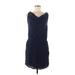 Gap Outlet Casual Dress - Shift: Blue Solid Dresses - Women's Size Medium
