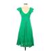 Dress Forum Casual Dress: Green Dresses - Women's Size Small