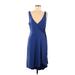 Express Casual Dress - Wrap: Blue Dresses - Women's Size Medium