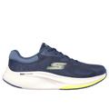 Skechers Men's GO WALK Max Walker - Augustus Sneaker | Size 11.0 | Navy/Lime | Textile/Synthetic | Vegan | Machine Washable