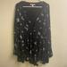 Free People Dresses | Free People Black Floral Print Tunic Mini Dress Size Small | Color: Black/Pink | Size: S