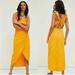 Free People Dresses | Free People At Dusk Midi Dress In Poppy Field Size M Nwot! | Color: Orange/Yellow | Size: M