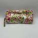 Kate Spade Bags | Kate Spade Makeup Cosmetic Carrying Case White Pink Green Peacock Hippie Retro | Color: Green/Pink | Size: Os