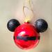 Disney Holiday | Disney Parks Exclusive Large Mickey Mouse Christmas Glass Blown Ornament | Color: Black/Red | Size: Os