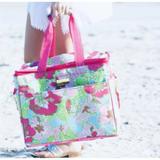 Lilly Pulitzer Bags | Lilly Pulitzer Insulated Beach Cooler $110 Big Flirt Print Tropical Barbiecore | Color: Green/Pink | Size: Os