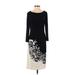 Lauren by Ralph Lauren Casual Dress - Sheath: Black Floral Dresses - Women's Size 2