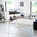VIVO Electric 71" x 71" Curved Corner Stand Up Desk (E3CB2 Series) Wood/Metal in Brown/Gray | 70.9 W x 25.6 D in | Wayfair DESK-KIT-E3CWN