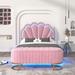 Everly Quinn Gethers Upholstered Platform 2 Piece Bedroom Set Upholstered in Pink | 44.9 H x 58 W x 79 D in | Wayfair