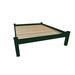 Red Barrel Studio® Anaaya Solid Wood Bed Frame Wood in Green | 20 H x 59 W x 81 D in | Wayfair EAA20AEADD0746A8A4BE85D3FD7038E2