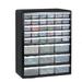 Rebrilliant Greenpro Wall Mount Hardware & Craft Storage Cabinet Drawer Organizer Plastic in Black | 18 H x 15 W x 16 D in | Wayfair