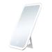 Wrought Studio™ Icon Travel LED Makeup Mirror w/ 360 Degree Stand, Wire Free Portable Vanity Mirror w/ Light in White | Wayfair