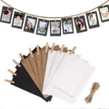 Cadre Photo Mural en Papier avec Clips de 3 Pouces 10 Pièces