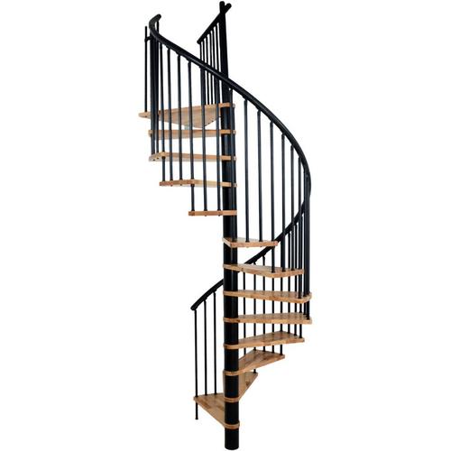 Minka Spindeltreppe SPIRAL EFFECT schwarz Wendeltreppe , 160 cm, Weiß