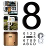 0 bis 9 3d Nummer Aufkleber selbst klebende Acryl Tür platte Zeichen für Home Mailbox Hotel Adresse