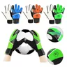 1 Paar Kinder Fußball Torhüter Handschuhe Anti-Kollision Latex Pu Torhüter Handschutz Handschuhe