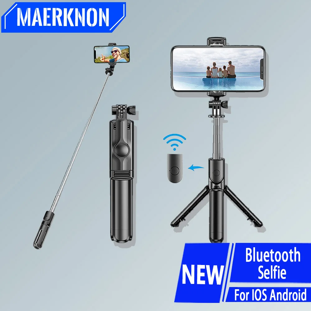 Bluetooth Selfie Stick Tragbare Telefon Halter Ausziehbare Mini Stativ Unterstützung Drahtlose Fernbedienung Auslöser Für Alle Smartphones