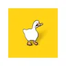 Creativo Cartoon Untitled Goose Game Big Goose spilla Cute smalto White Goose Badge all-match
