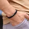 Noter Nuovo Arrivo Mens Braccialetto di Corda 4mm Nylon Doppio Strato Filo Fortunato Braclet Nichel Nero Fibbia Staccabile Regalo Per Lui