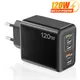 Caricatore USB C Ricarica rapida Tipo C 3 PD + 2 USB QC3.0 Adattatore per telefono cellulare per