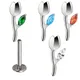 Astm f136 Titan Ohr Pierc Rose Blume cz gepflastert Top Labret Ohr stecker Knorpel Blumenmuster