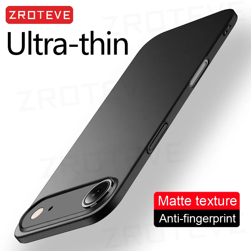 Per iPhone Air 17 16 16e 15 14 13 12 11 Pro Max ZROTEVE Cover rigida opaca ultra sottile per PC su iPhone16 Plus iPhone13 Mini custodia per telefono