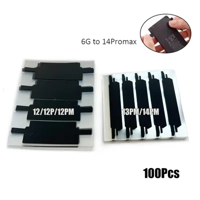 100 stücke Batterie Flex Schwarz Schutzband Für iPhone 13 12 11 14 Pro Max Xs Xr X 6 7 Batterie ersetzen Löten Reparatur Isolierende