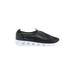 Fashion Sneakers: Slip-on Platform Casual Black Solid Shoes - Women's Size 34 - Round Toe