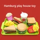 9 Stück pro Set abnehmbarer Snack Hamburger Kunststoff so tun als ob Spielzeug Spielhaus Essen Sets