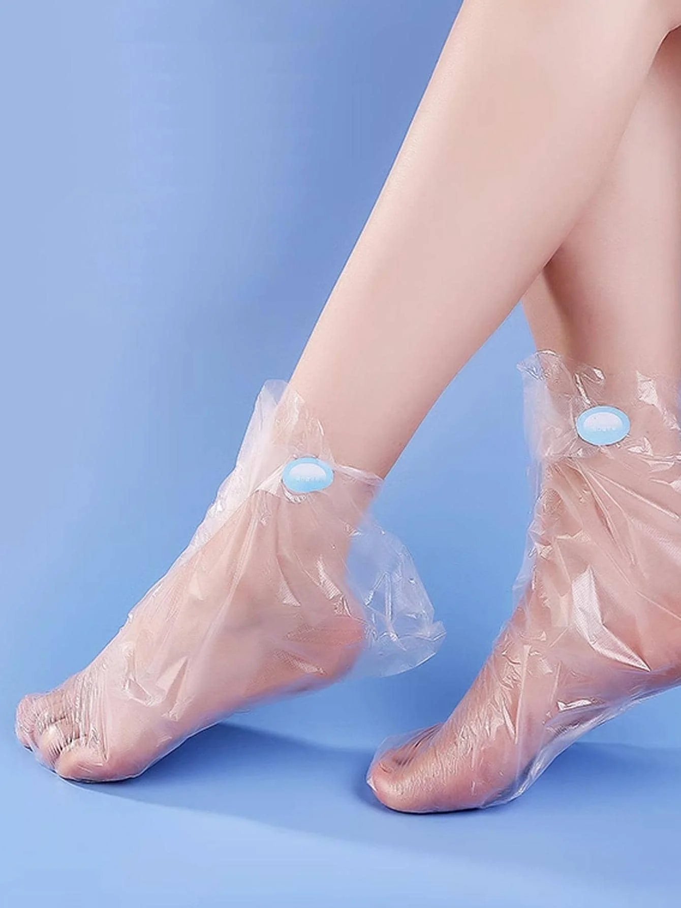 100 Stück Fuß folien abdeckung Einweg-Anti-Riss-Fuß folien abdeckung Kunststoff-Fuß abdeckung Home Care Spa-Fuß folien abdeckung
