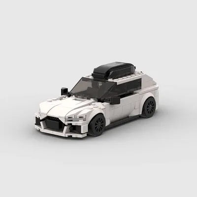 MOC RS6 Geschwindigkeit Champions Autos Bausteine Stadt Sport Racing Fahrzeug DIY Ziegel Spielzeug Weihnachten Geschenk Image