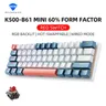 Machenike K500-B61 mini mechanische keybaord 60% Formfaktor 61 Tasten Gaming Keybaord verdrahtet