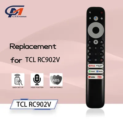 Rc902v fmrh Sprach fernbedienung für tcl tv 65 x925 50 p725g 55 c728 x925 75 h720 40 s330 32 s330 43 s434 50 s434 55 s434 65 s434 70 s43