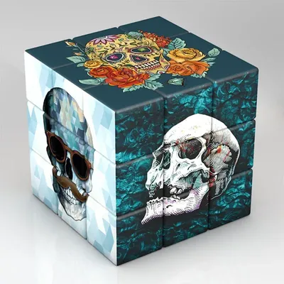3x3x3 magisches Puzzle Würfel Planet Astronauten Muster Kinder geschenke Lernspiel zeug Image