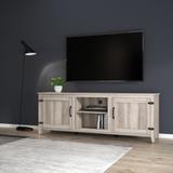 Grey TV Stand Media Storage Cabinet TV Console for 60" TVs - 70.08" x 15.35" x 24.80"